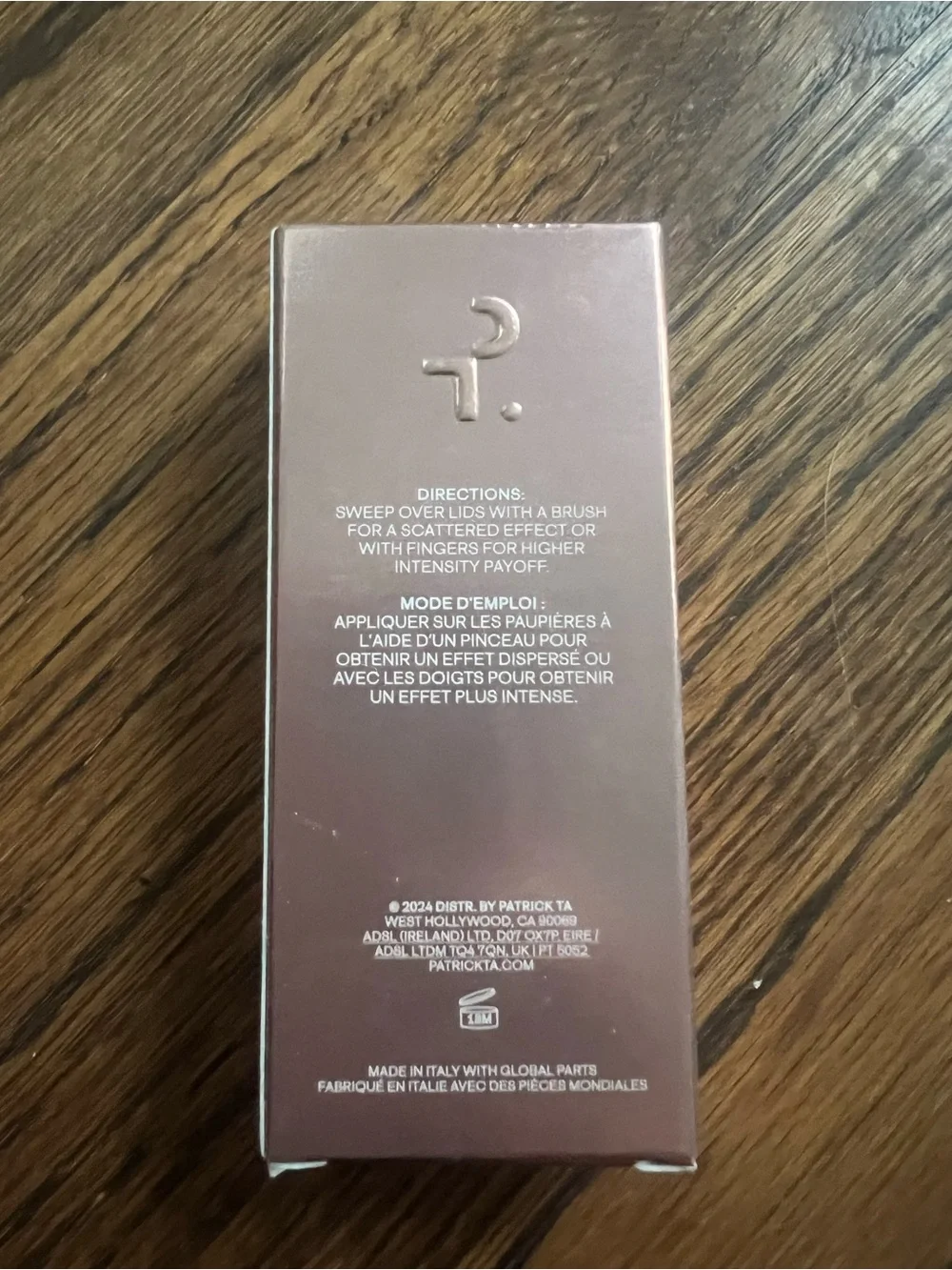 NWT PATRICK TA Major Dimension Eye Illusion Eyeshadow Duo I'm With Her rose gold